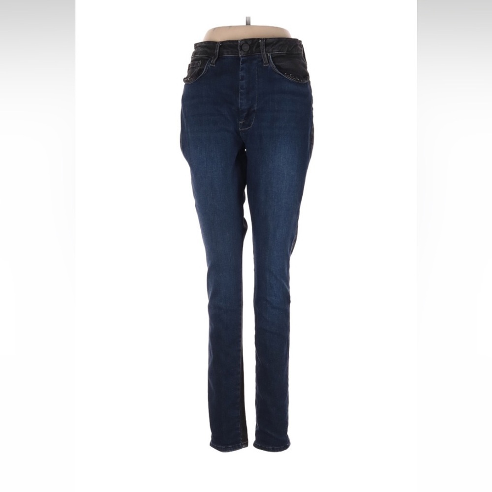 Frame Denim Two Toned Color Split Jeans